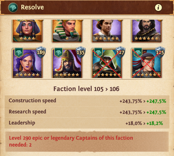 Faction lock